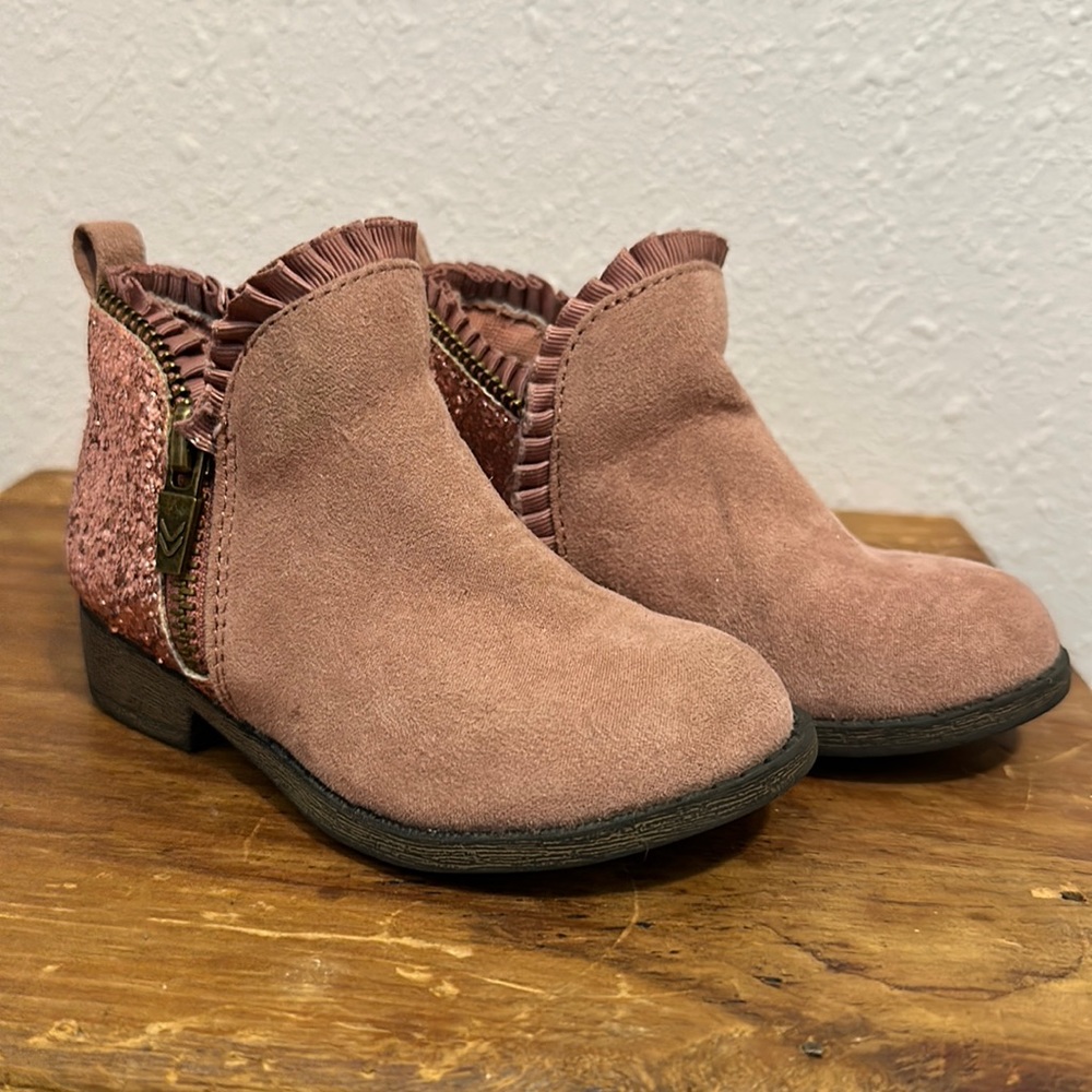 Glitter sequin booties